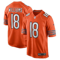 Chicago Bears 25/26 Williams #18 Orange NFL Jersey