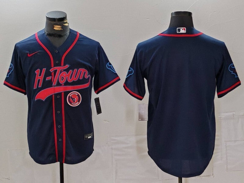 Chiefs 2021/22 Blue/Red Women NFL Baseball Style Jersey