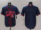Chiefs 2021/22 Blue/Red Women NFL Baseball Style Jersey