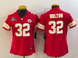 Chiefs 2021/22 Bolton #32 Red/White/Yellow Women NFL Jersey