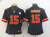 Chiefs 2021/22 Mahomes #15 Black/Red/Yellow Women NFL Jersey