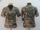 Chiefs 2021/22 Mahomes #15 Camo Print Women NFL Jersey