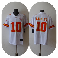 Chiefs 2022/23 Pacheco #10 White/Red NFL Game Jersey