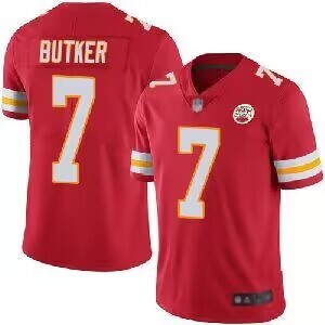 Chiefs 2023/24 Butker #7 Red/White NFL Game Jersey