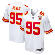 Chiefs 2023/24 Jones #95 White/Red NFL Game Jersey