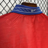 Chile 1998 Retro Red/White/Blue Home Long Sleeve Jersey