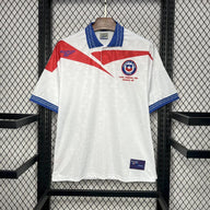Chile 1998 Retro White/Red/Blue Away Jersey