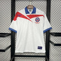 Chile 1998 Retro White/Red/Blue Away Jersey