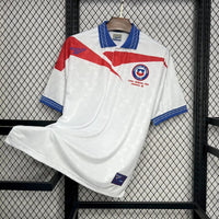 Chile 1998 Retro White/Red/Blue Away Jersey