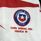 Chile 1998 Retro White/Red/Blue Away Jersey