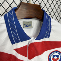 Chile 1998 Retro White/Red/Blue Away Jersey