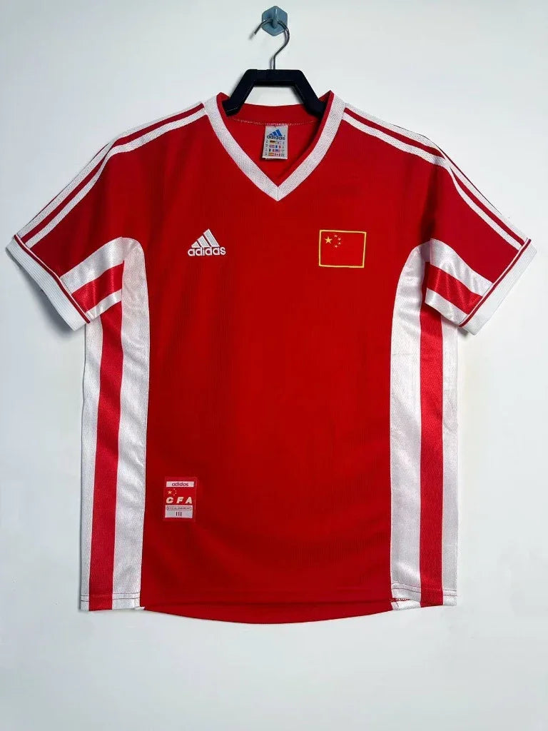 China 1998 Retro Red/White Away Jersey