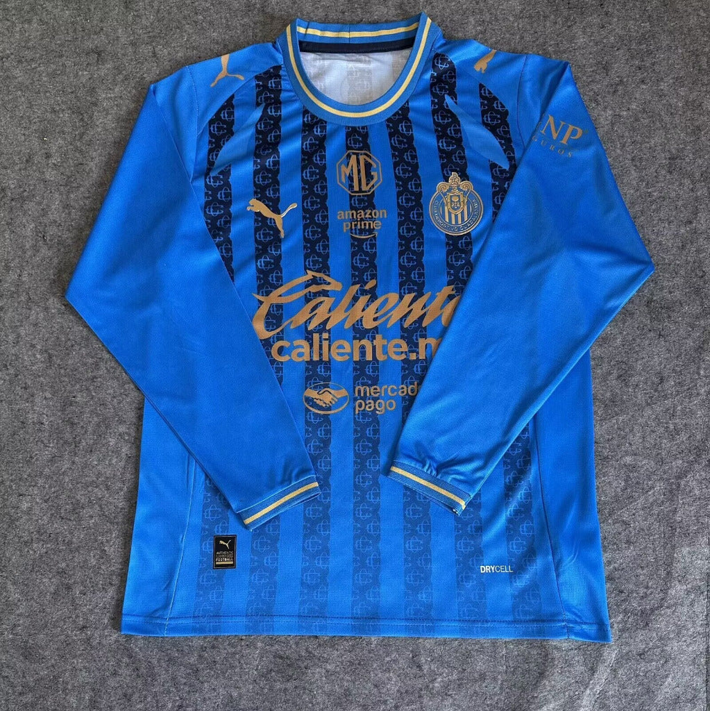 Chivas 25/26 Blue/Gold Third Long Sleeve Jersey