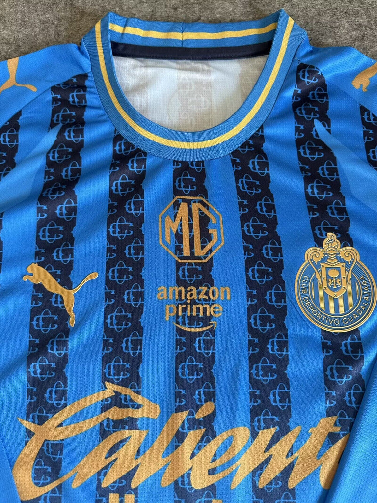 Chivas 25/26 Blue/Gold Third Long Sleeve Jersey
