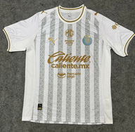 Chivas 25/26 White/Gray Stripes Home Jersey