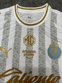 Chivas 25/26 White/Gray Stripes Home Jersey