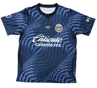 Chivas 26/27 Black and Blue Wavy Chevron Pattern Goalkeeper Jersey