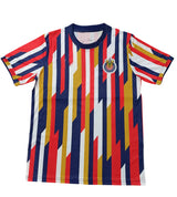 Chivas 26/27 Red/Blue/Gold/White Vertical Stripe Training Jersey