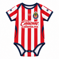 Chivas 26/27 Red/White Striped Home Baby Bodysuit Jersey