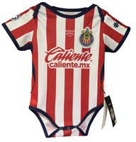 Chivas 26/27 Red/White Stripes Home Baby Bodysuit Jersey