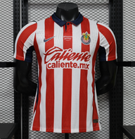 Chivas 26/27 Red/White Stripes Home Player Version Jersey