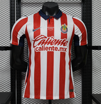 Chivas 26/27 Red/White Stripes Home Player Version Jersey