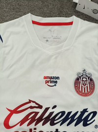 Chivas 26/27 White/Black Trim Away Long Sleeve Soccer Jersey