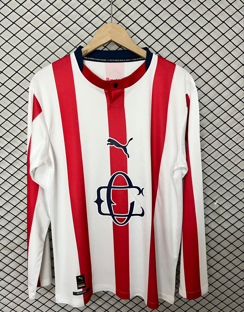 Chivas 26/27 White/Red 120th Anniversary Long Sleeve Jersey
