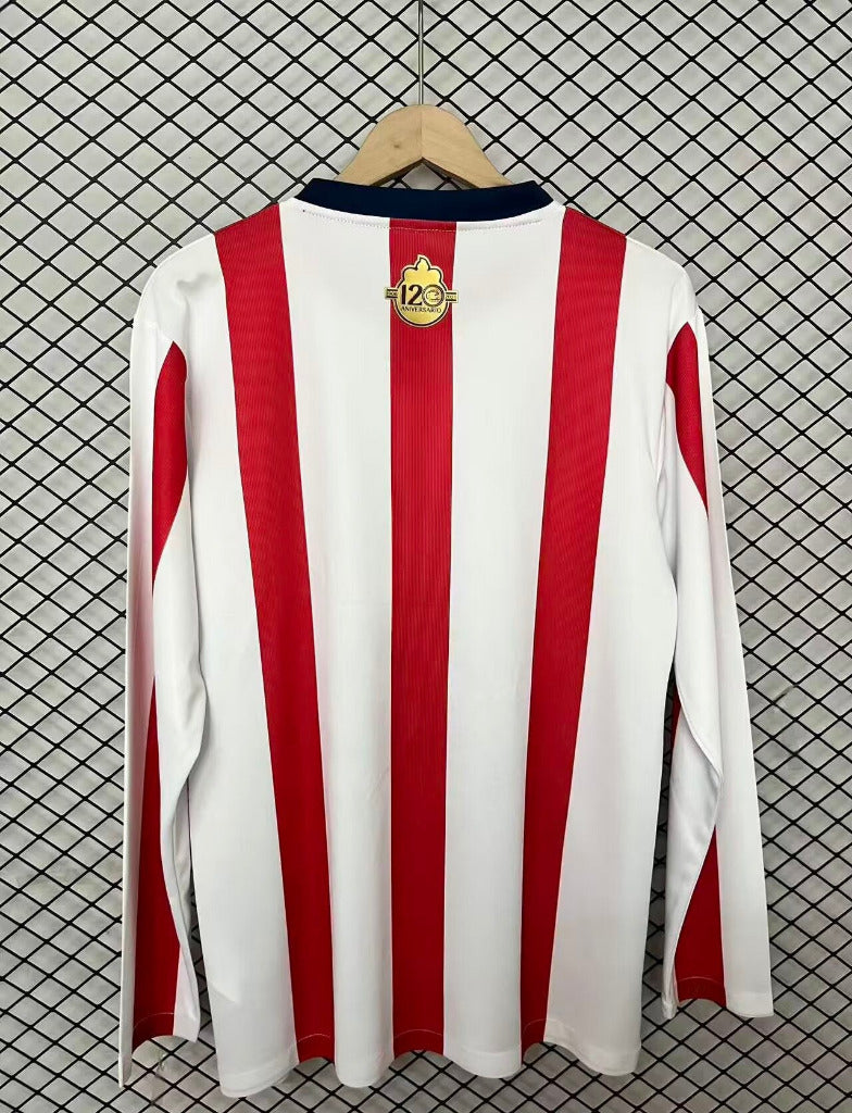 Chivas 26/27 White/Red 120th Anniversary Long Sleeve Jersey