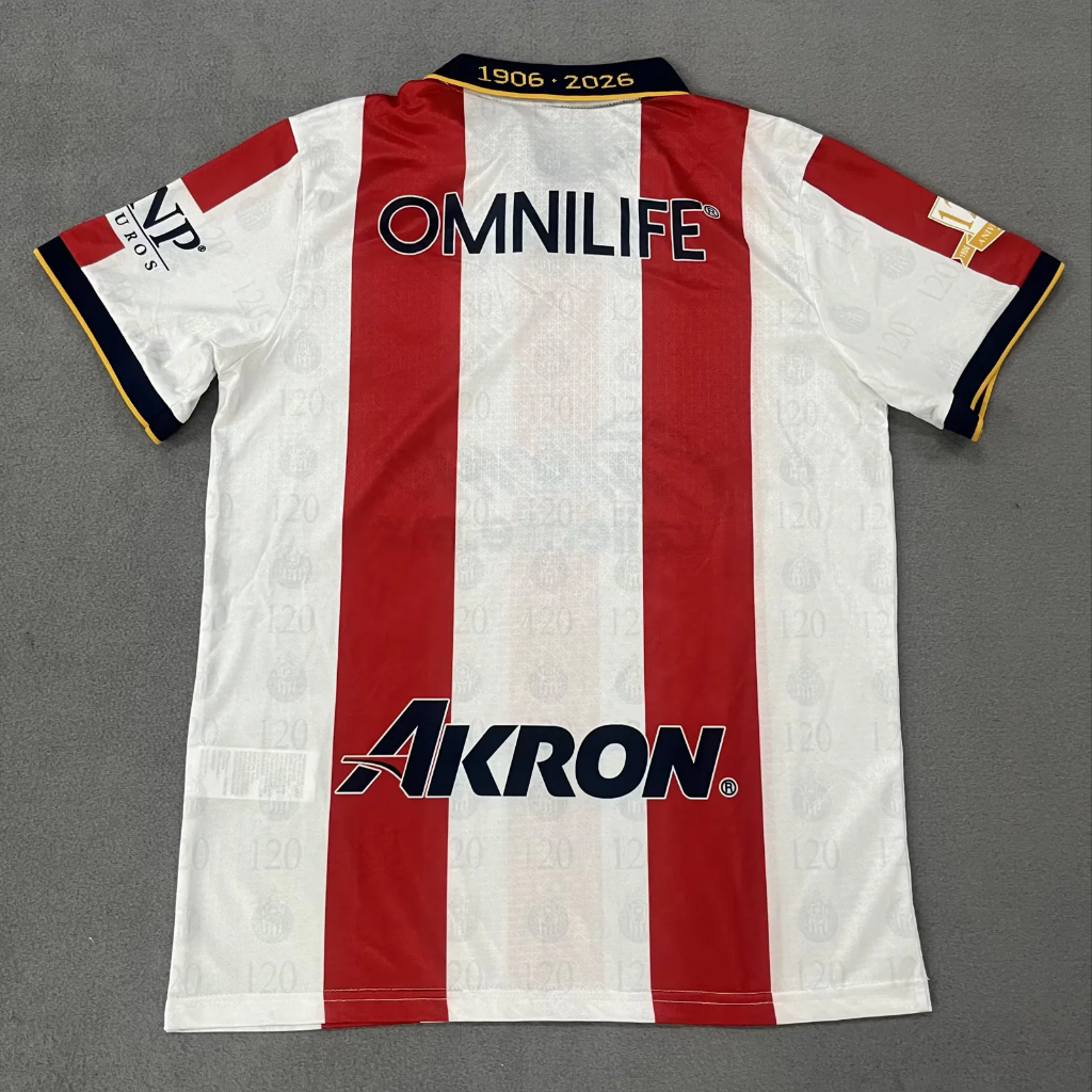 Chivas 26/27 White/Red 120th Home Jersey