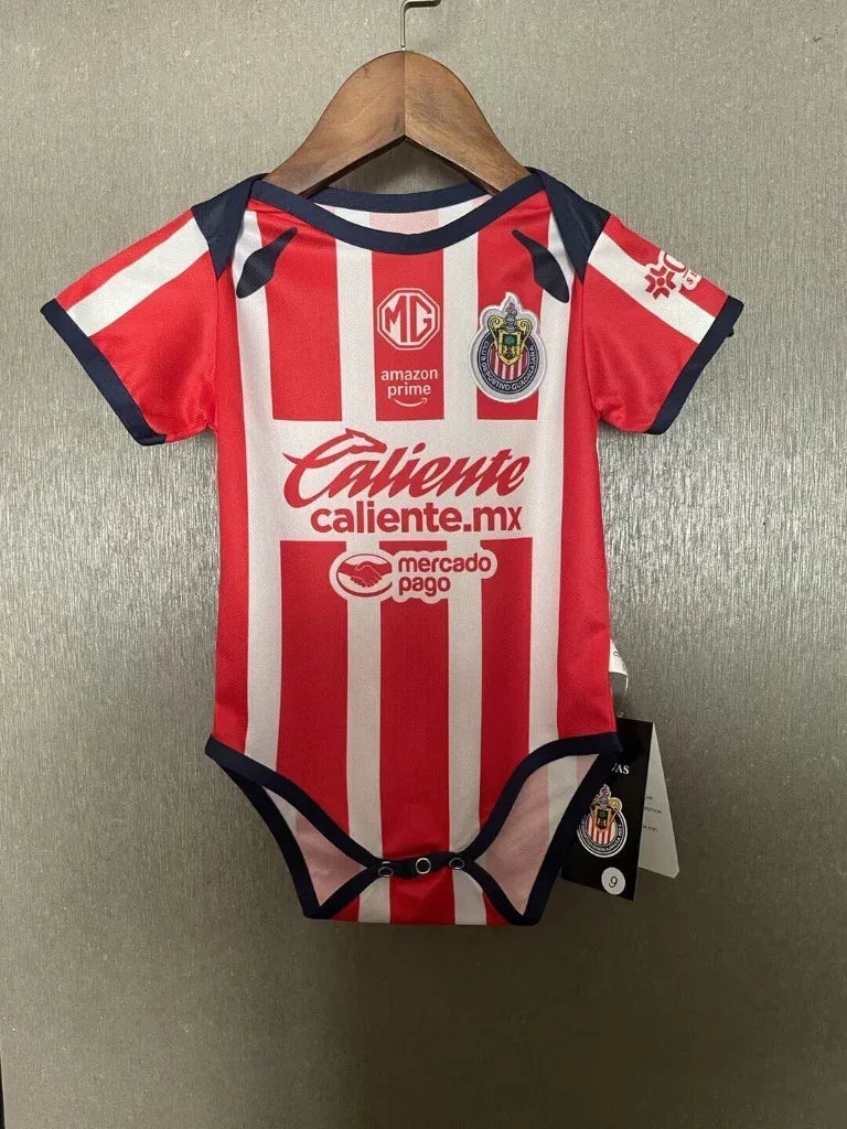 Chivas 25/26 Home Baby Bodysuit – Infant Football Kit – Concept Kits