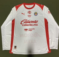 Chivas de Guadalajara 25/26 White/Red Special Player Version Long Sleeve Jersey