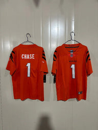 Cincinnati Bengals 25/26 Chase #1 Red Game Kids Jersey