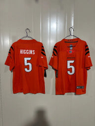 Cincinnati Bengals 25/26 Higgins #5 Red Game Kids Jersey