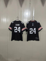 Cleveland Browns 25/26 Chubb #24 Black Kids Jersey