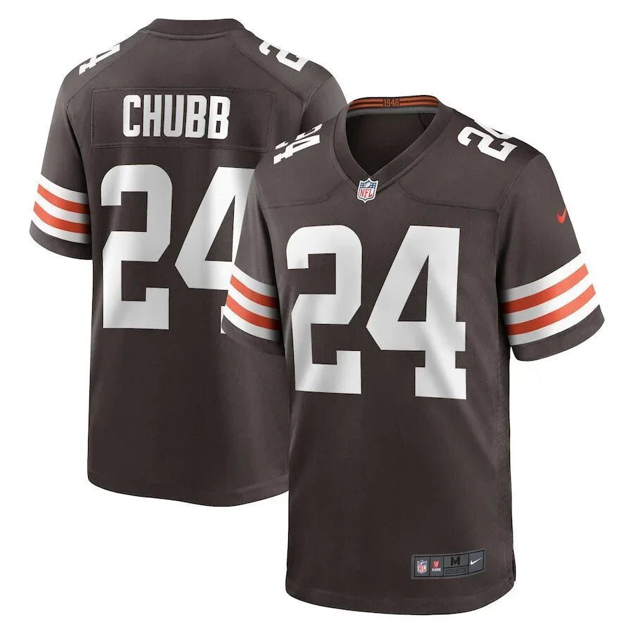 Cleveland Browns 25/26 Chubb #24 Black NFL Jersey