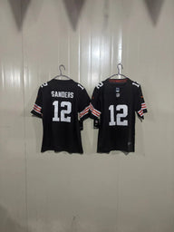 Cleveland Browns 25/26 Sanders #12 Black Kids Jersey