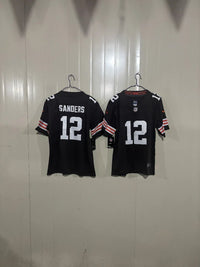 Cleveland Browns 25/26 Sanders #12 Black Kids Jersey