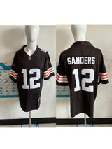 Cleveland Browns 25/26 Sanders #12 Black NFL Jersey