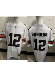 Cleveland Browns 25/26 Sanders #12 White NFL Jersey