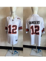 Cleveland Browns 25/26 Sanders #12 White/Red NFL Jersey