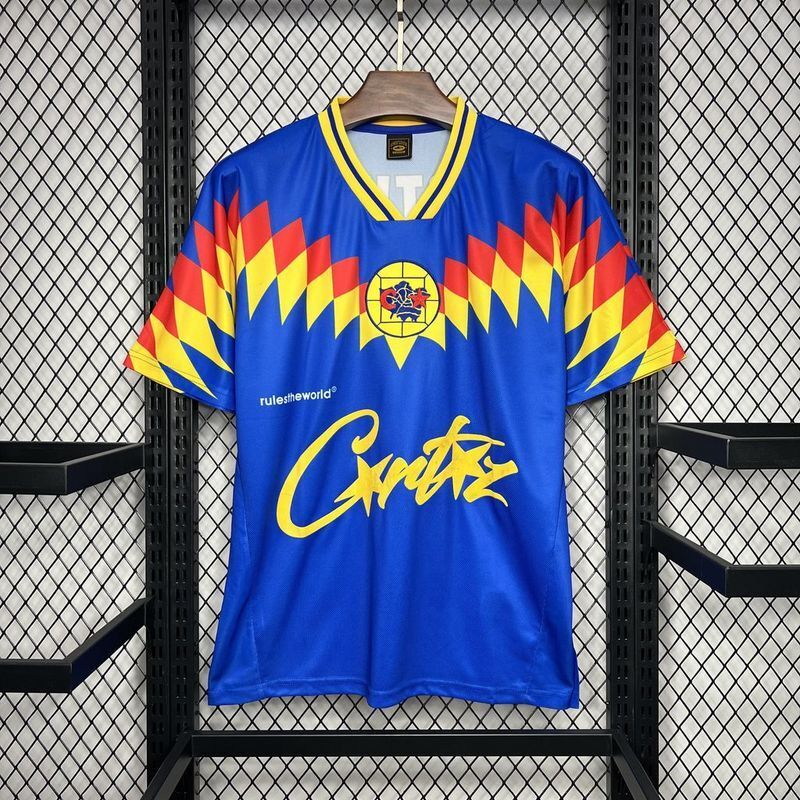 Club America 1995 Vintage Retro Blue Away Jersey