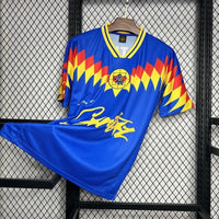 Club America 1995 Vintage Retro Blue Away Jersey