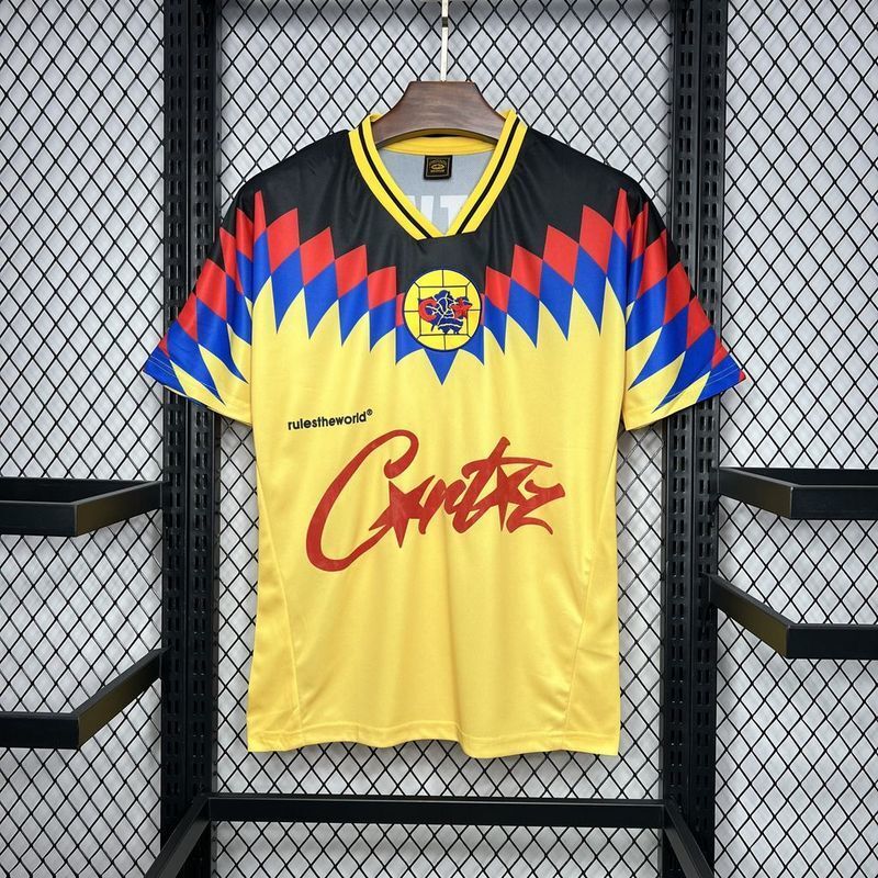 Club America 1995 Vintage Retro Yellow Home Jersey