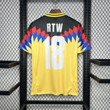 Club America 1995 Vintage Retro Yellow Home Jersey