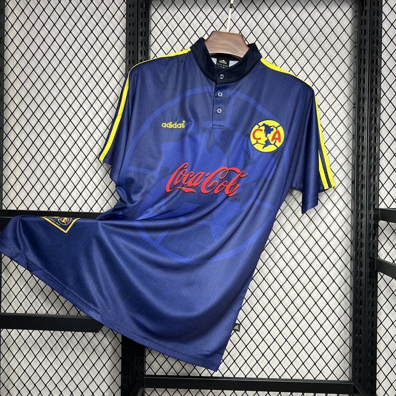 Club America 1998/99 Vintage Retro Blue Away Jersey