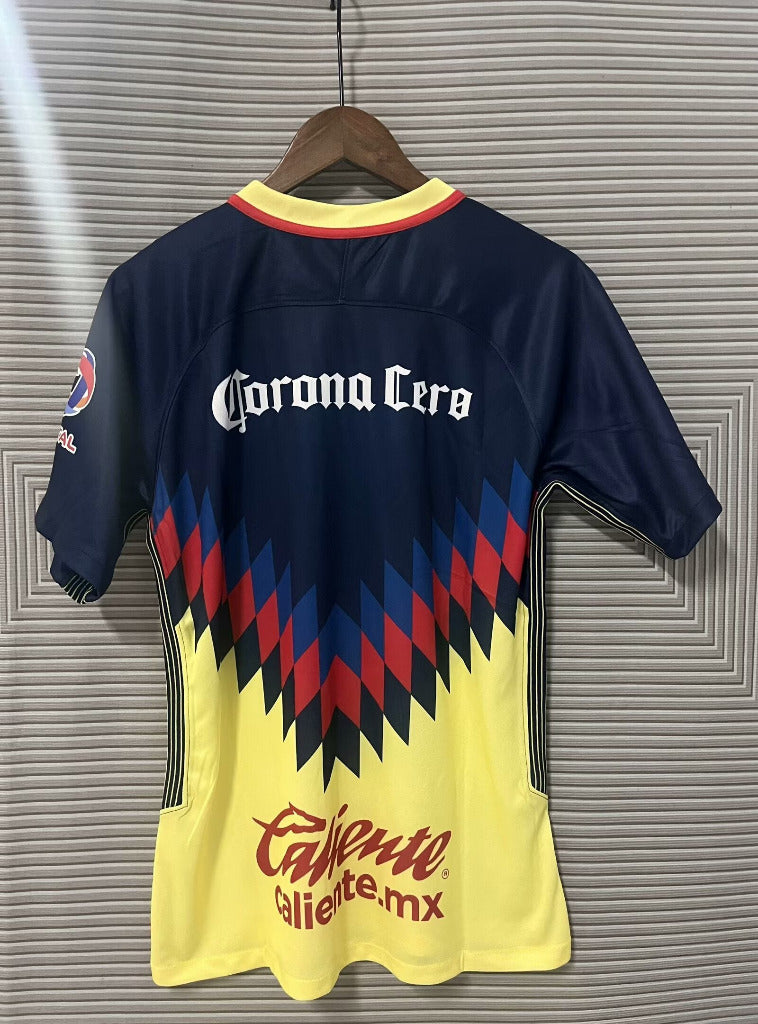 Club America 2018 Vintage Retro Blue/Yellow Third Away Jersey