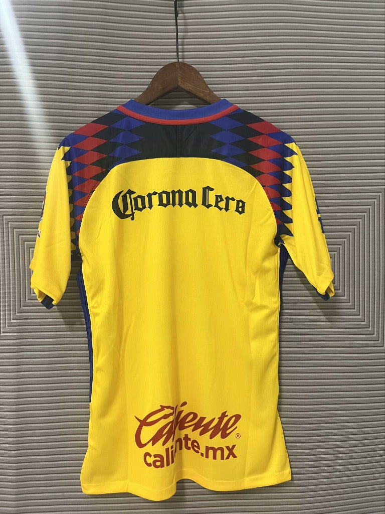Club America 2018 Vintage Retro Yellow Home Jersey