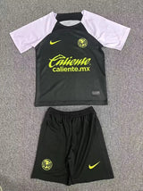 Club America 23/24 Black Goalkeeper Kids Jersey Set