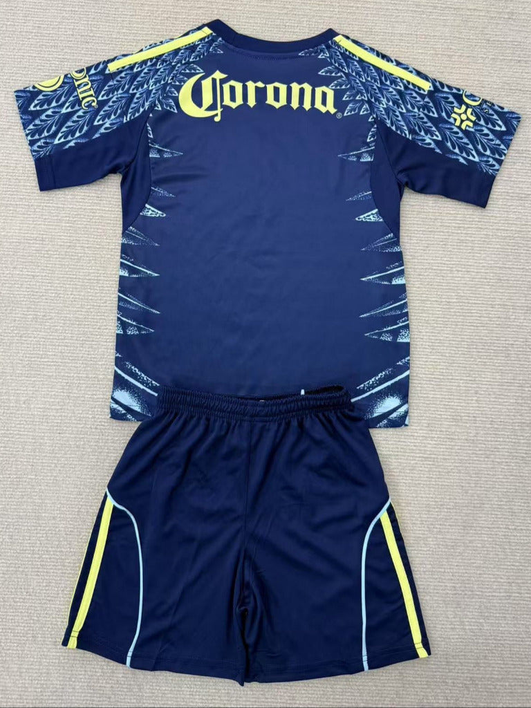 Club America 25/26 Blue Away Kids Jersey Set